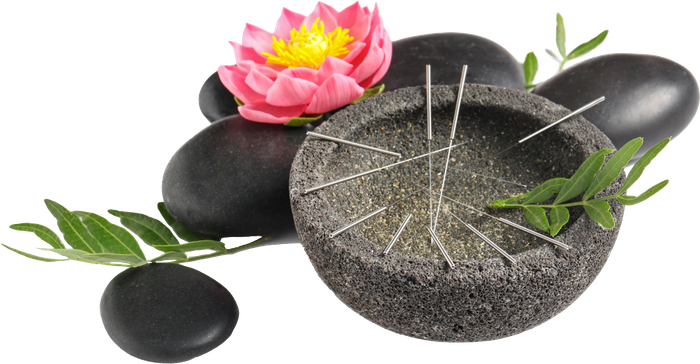 Acupuncture Needles, Stones and Pestle