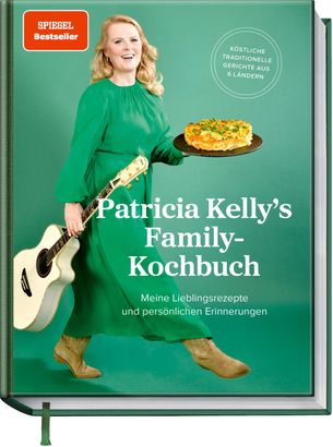 Patricia Kelly hält auf dem Cover ihres Buches eine Gitarre.