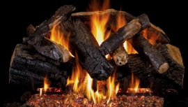 Gas fireplace logs are maintenance-free.