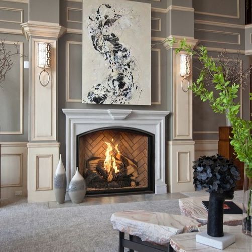 Gas fireplace by Town & Country