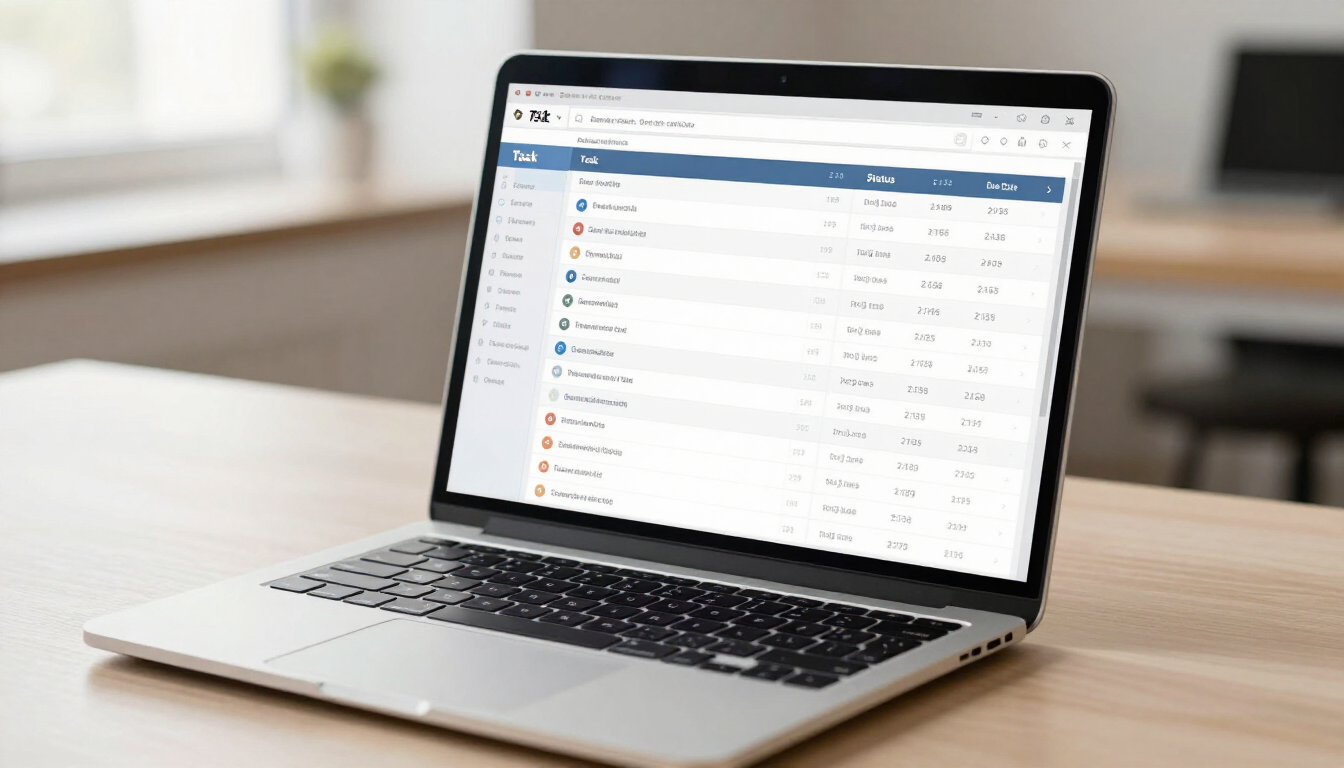 Digital agency workflow shown on a shared project dashboard