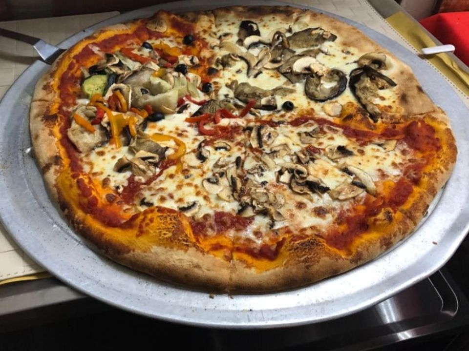 pizza con verdure