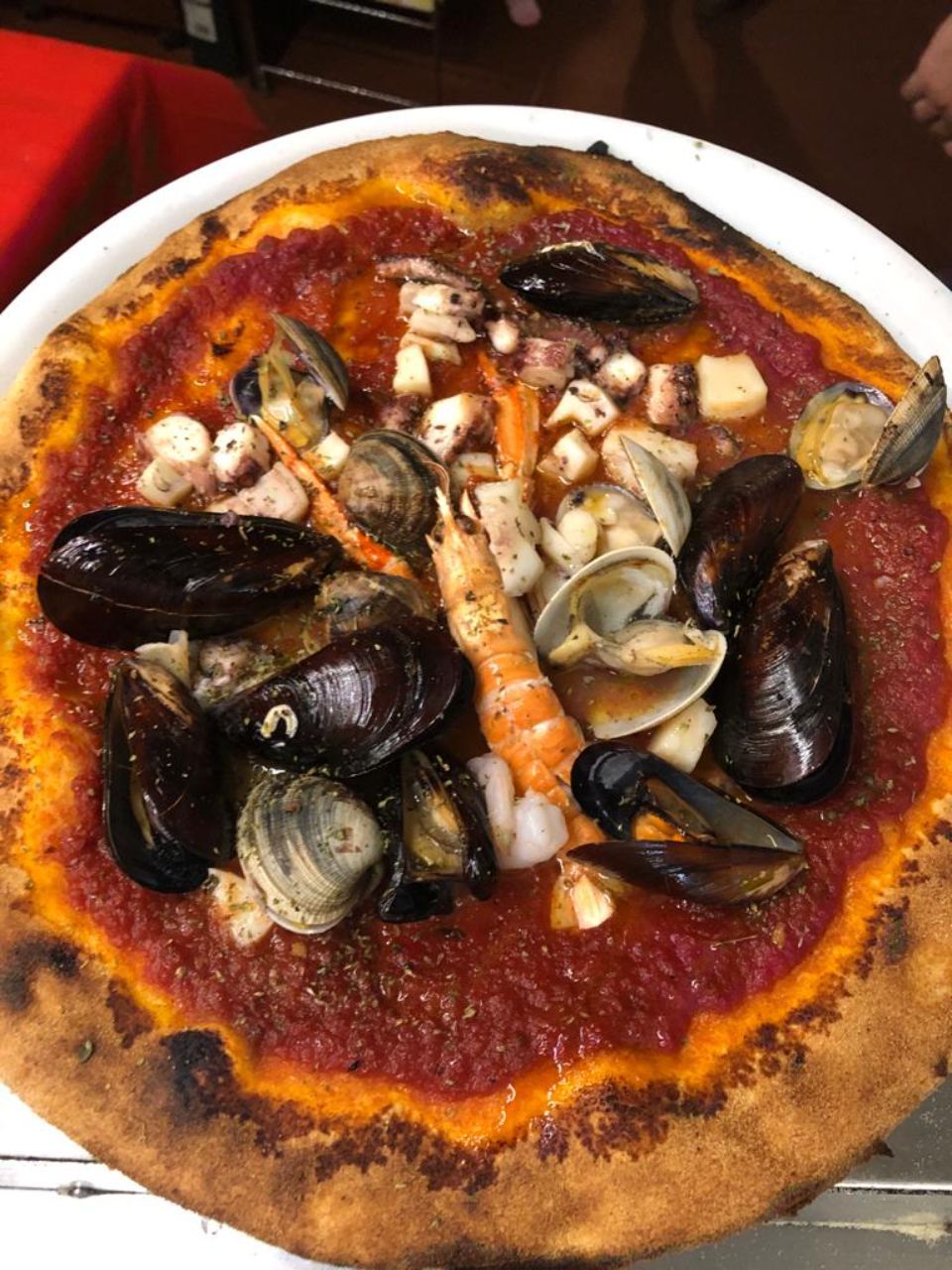 pizza con il pesce