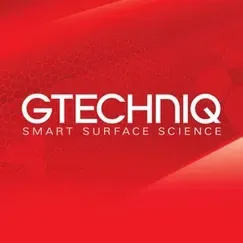 Gtechniq logo on a red background with the tagline “Smart Surface Science”