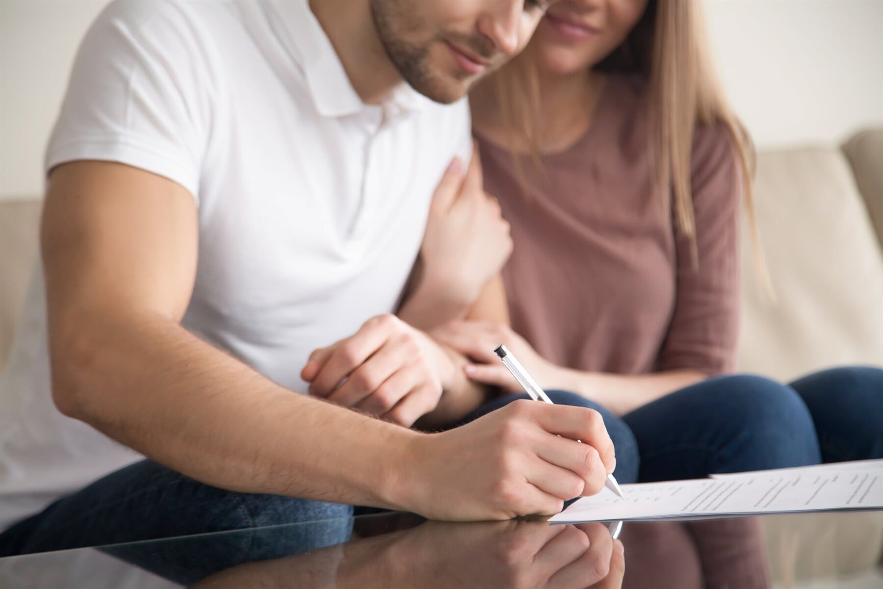 Signing A Document — Home Loan Types in Slade Point QLD