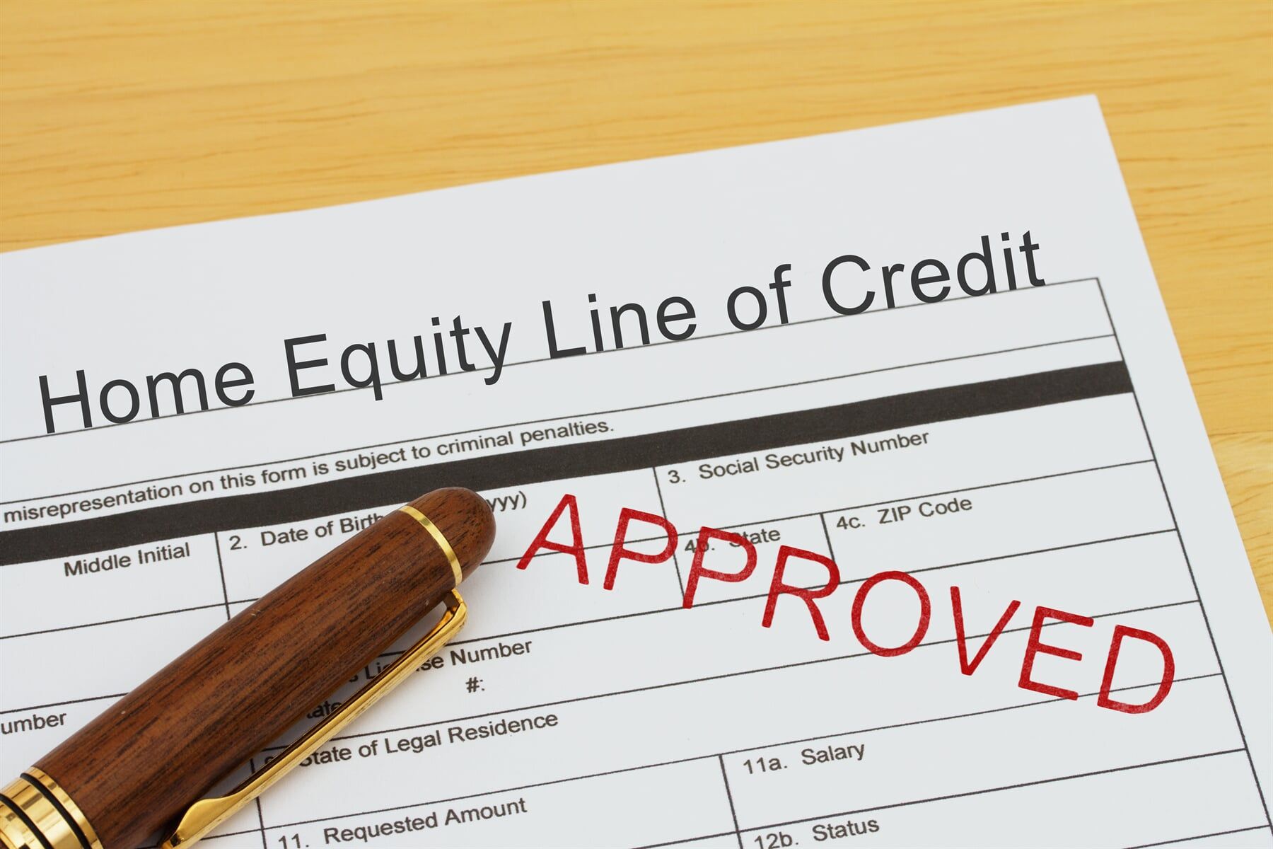 Home Equity Line Of Credit Document — Home Loan Types in Slade Point QLD