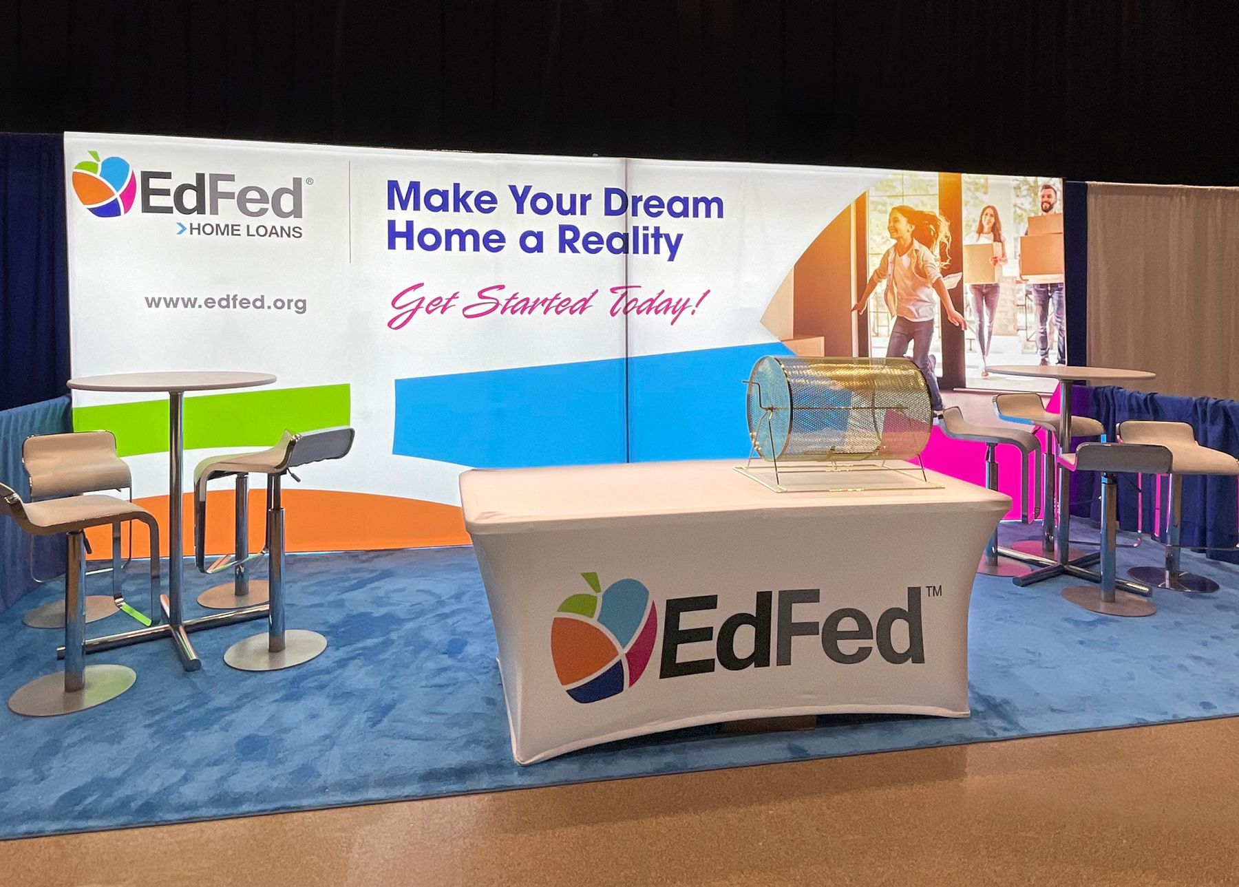 EdFed Credit Union trade show display