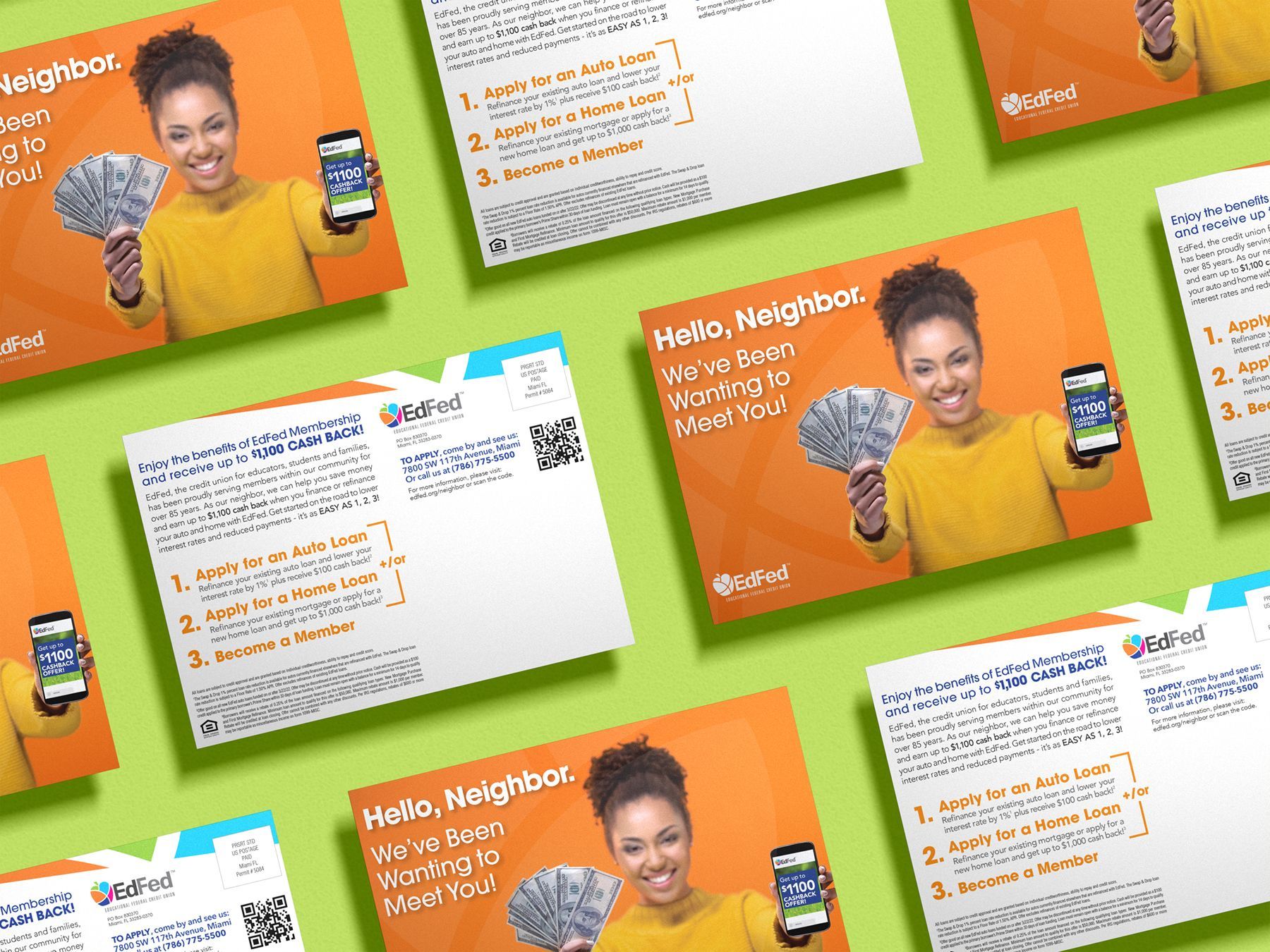 EdFed Credit Union direct mail collateral 