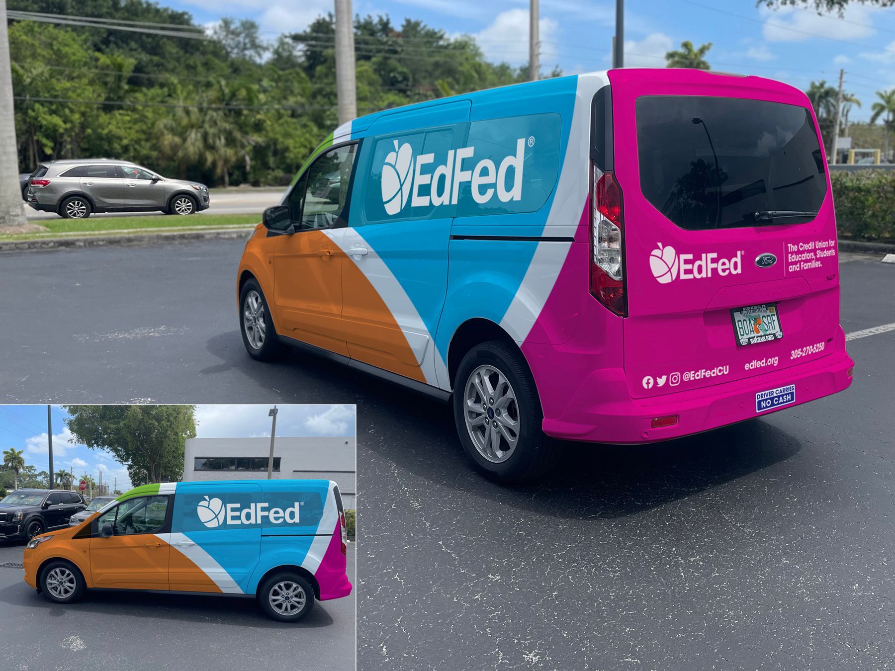 EdFed Credit Union vehicle wrap