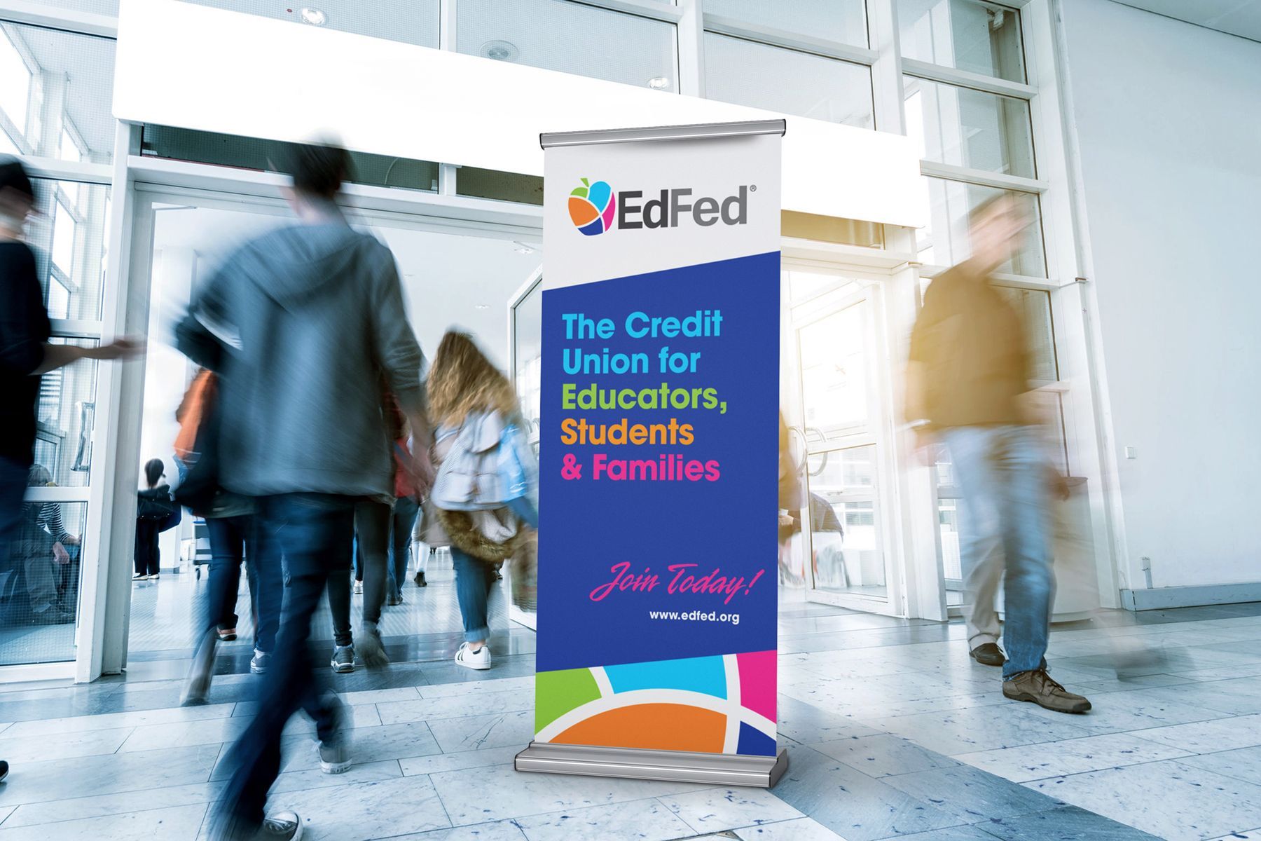 EdFed Credit Union OOH banner design
