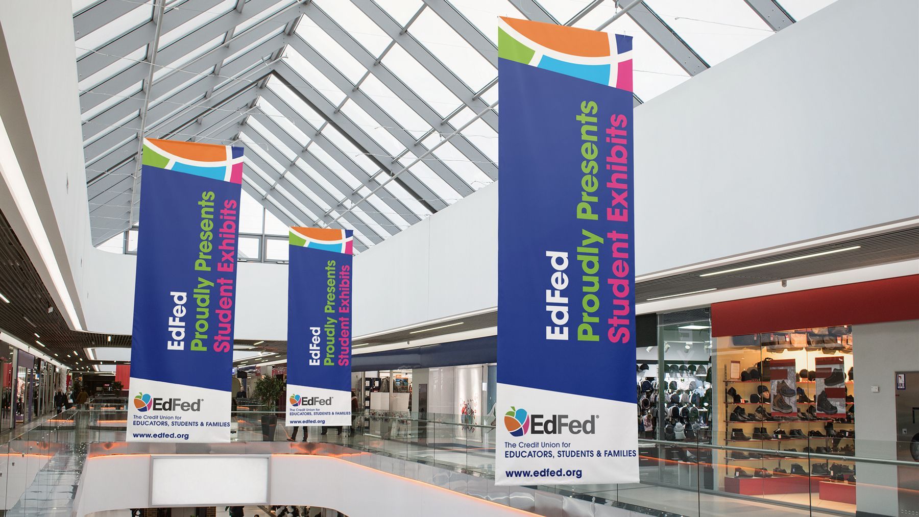 EdFed Credit Union OOH banner design