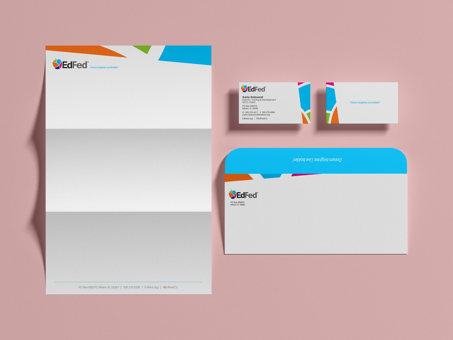 EdFed stationery design