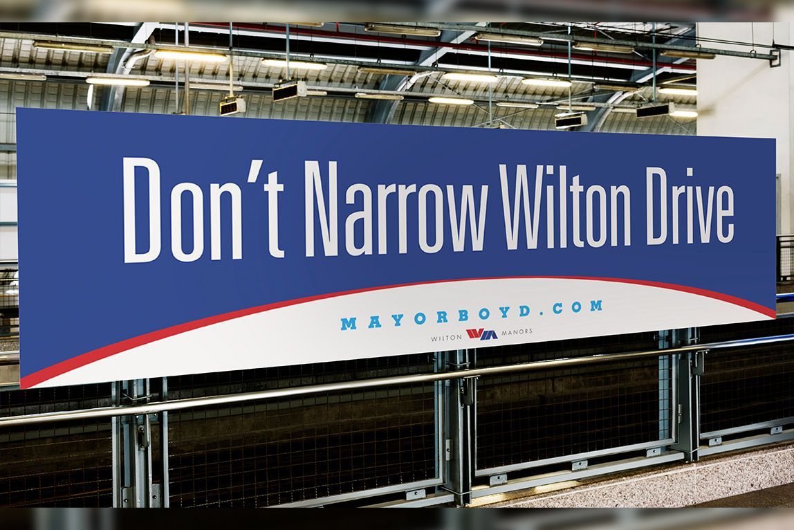 Boyd Corbin for Mayor promotional banner