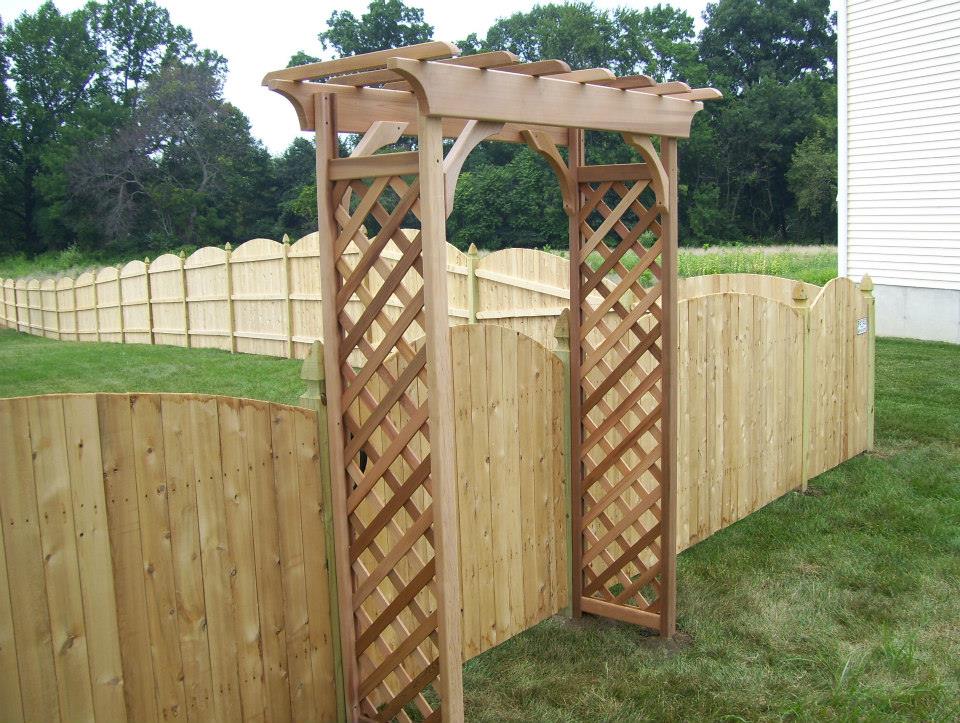 Wood Fence With Design — Blue Anchor, NJ — Reyes Fence