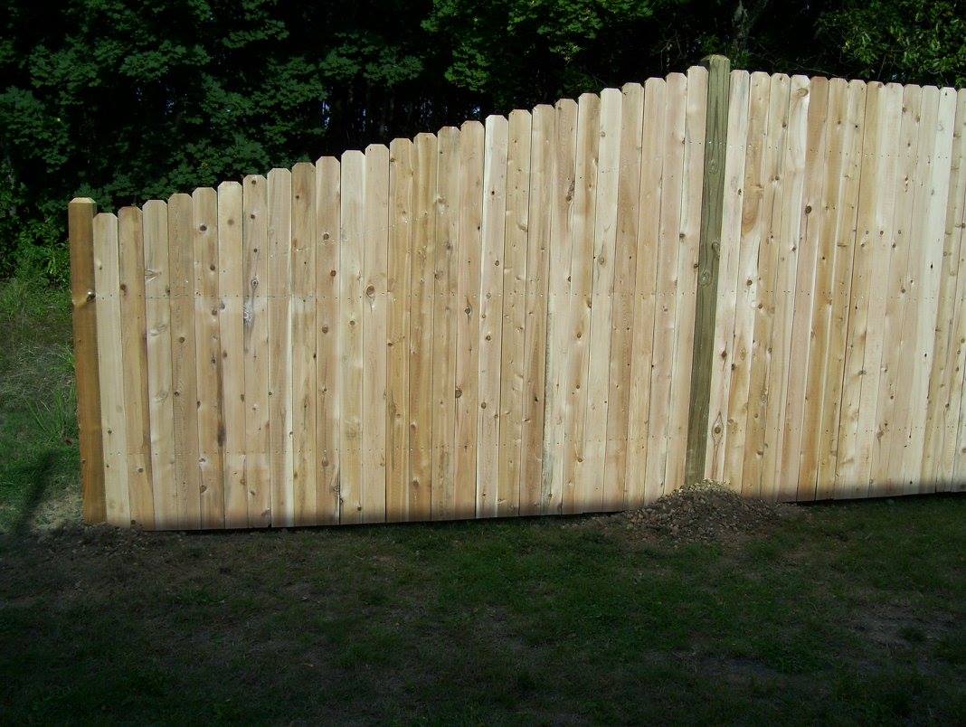 Wood Fence In Progress — Blue Anchor, NJ — Reyes Fence