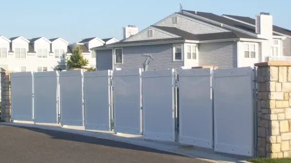 White Backyard Fence — Blue Anchor, NJ — Reyes Fence
