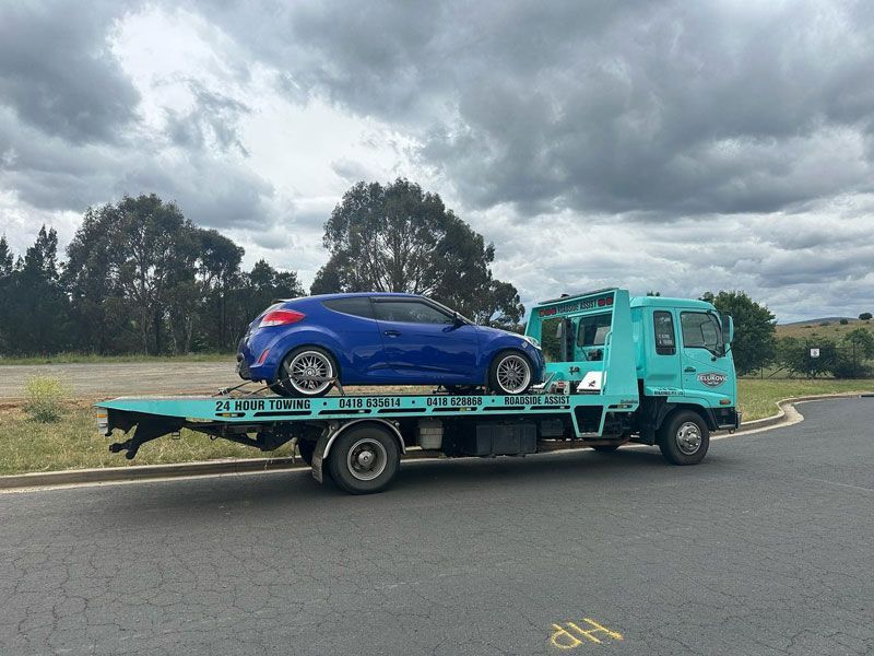 Towed Two Door SUV — John Zelukovic Smash Repairs in Bathurst, NSW