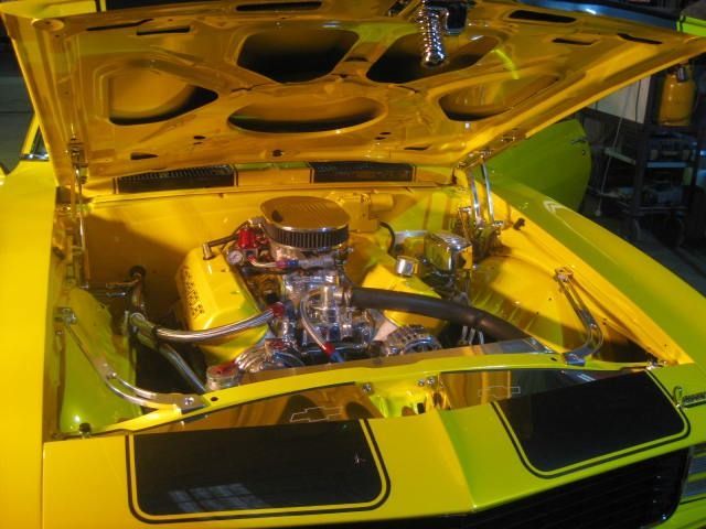 1969 Camaro Engine Bay After — John Zelukovic Smash Repairs in Orange, NSW