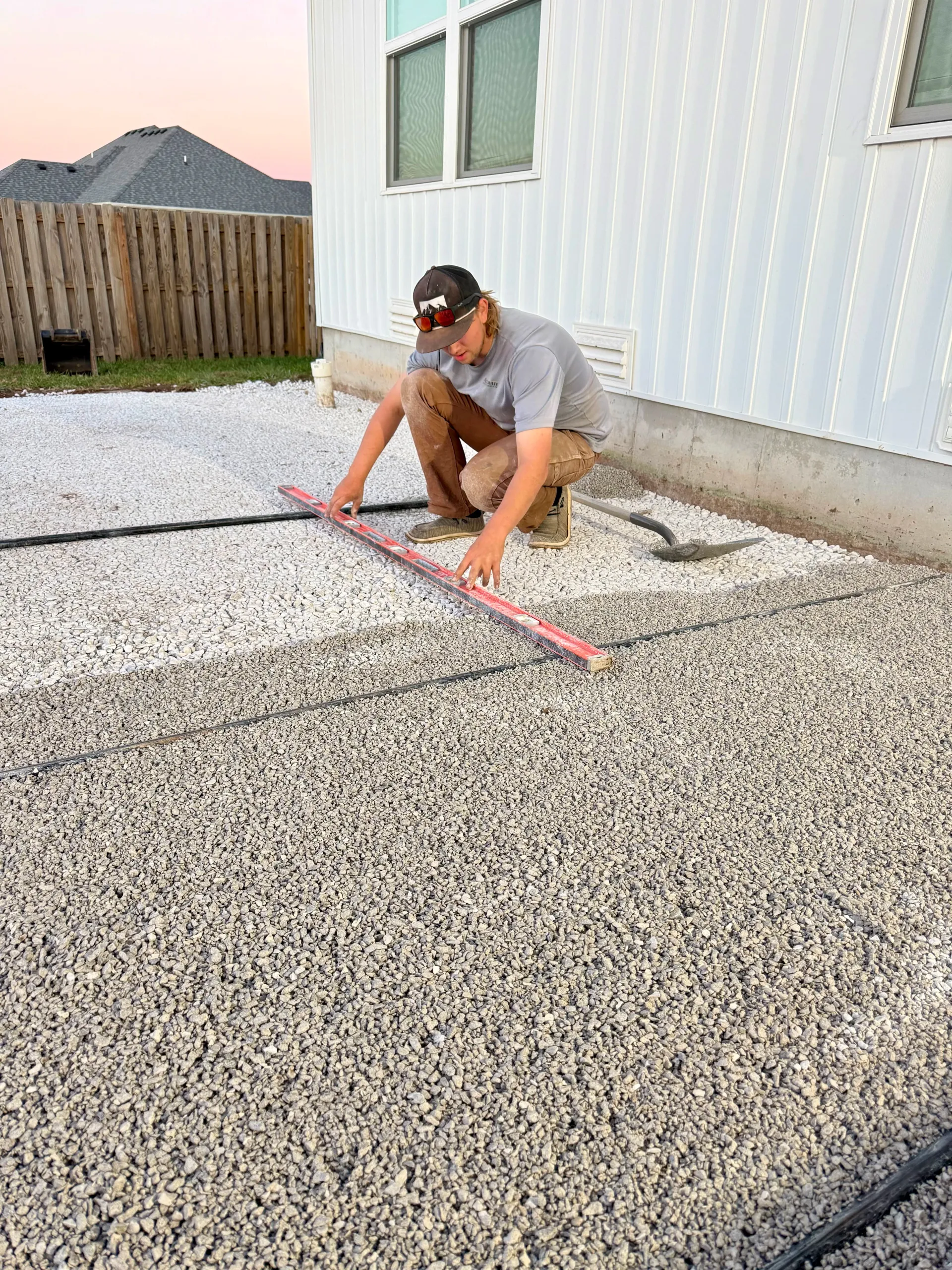 leveling gravel for patio install in springfield mo
