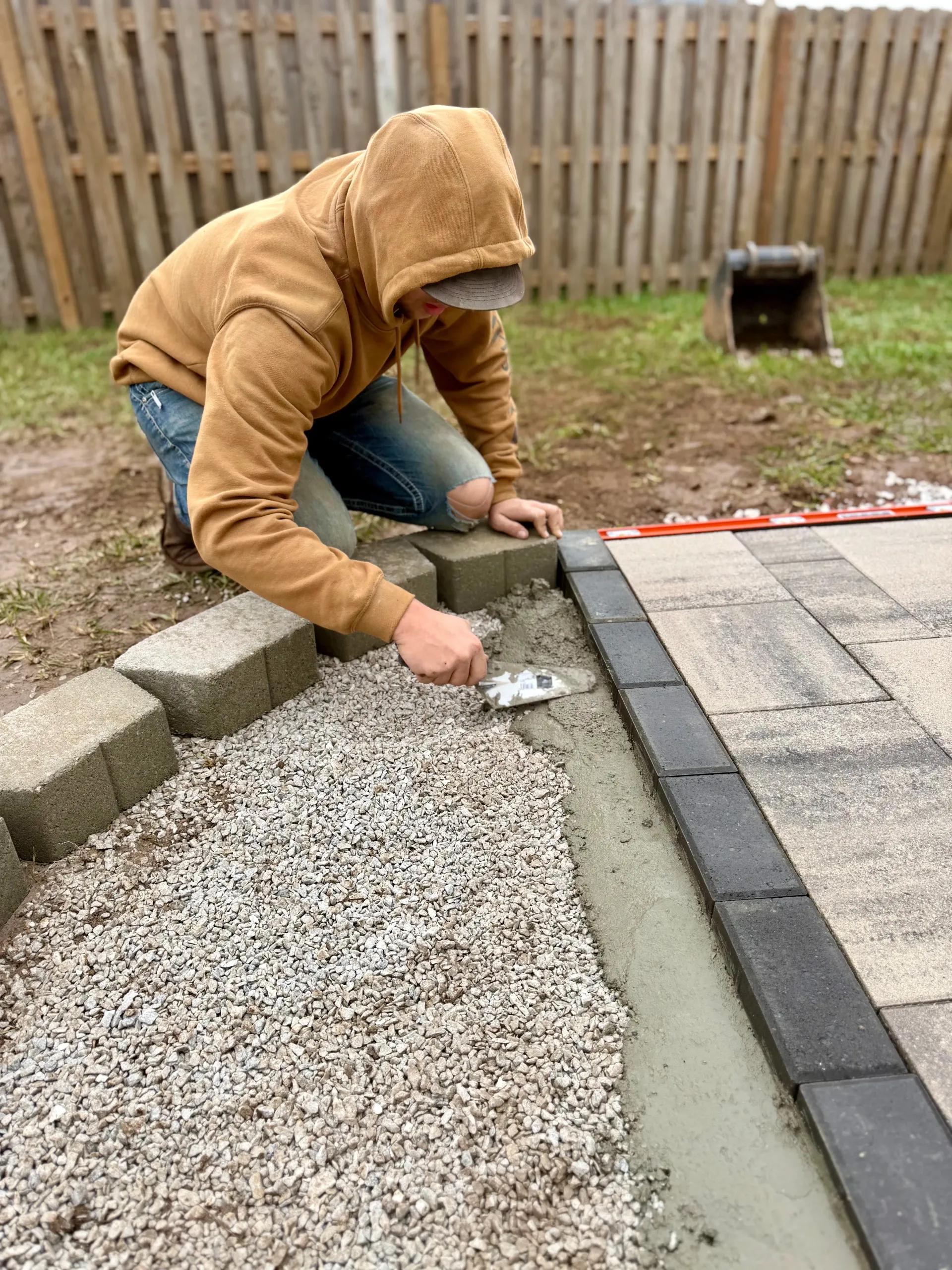 laying brick for walkway in springfield mo