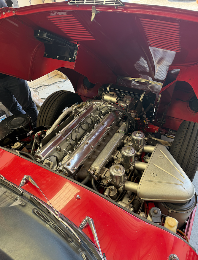 A Close Up Of A Car Engine With A Red Exterior — Cabba Auto Electrics In Chinderah, NSW