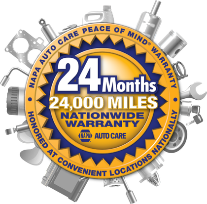 24 Months / 24,000 Miles NAPA Nationwide Warranty - A & T Auto Care