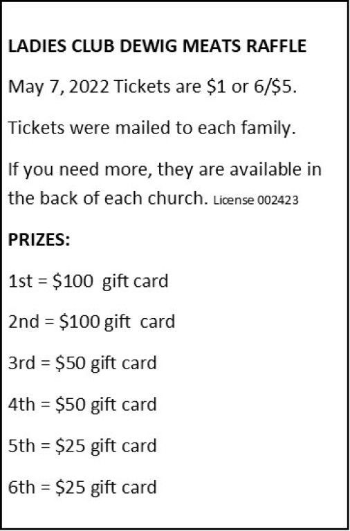 Dewig Meat Raffle 2022