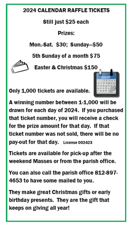 Calendar Raffle 24