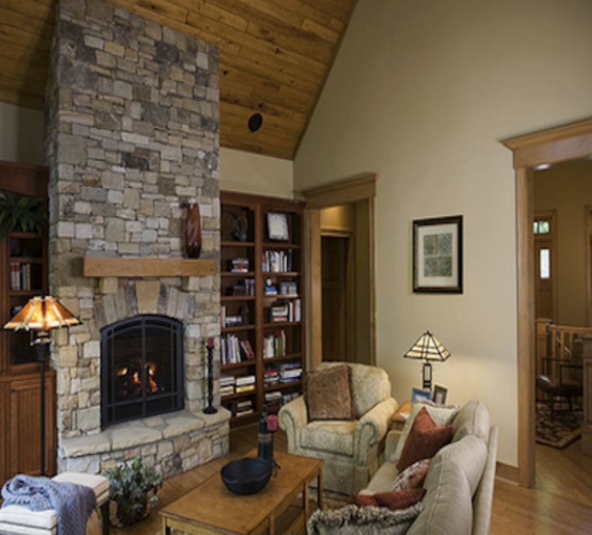 outdoor fireplace