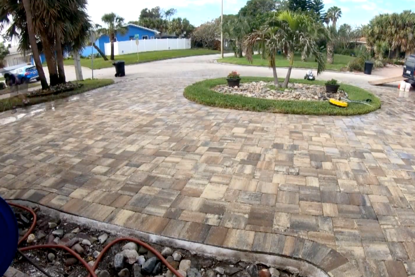 brick driveway sealing