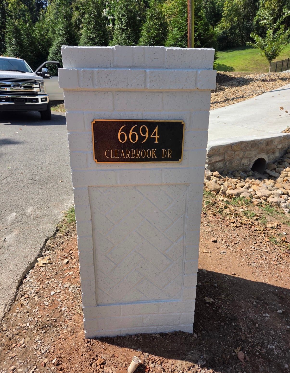brick mailbox rebuilding