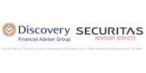 Logo for Discovery Securitas Financial Adviser Group. The logo includes a symbol, brand name, and tagline.