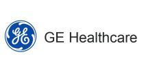GE Healthcare logo: blue circle with intertwined