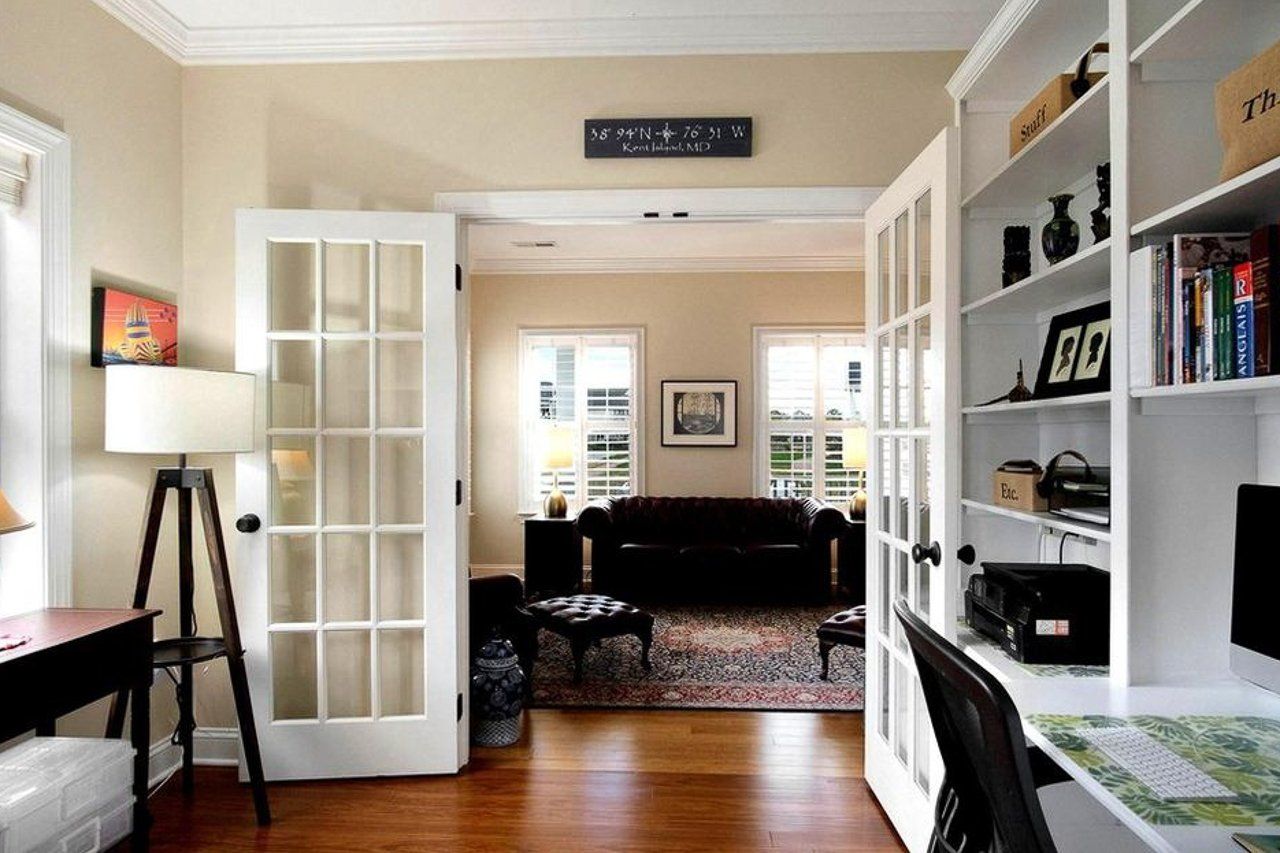 Office with french doors | Belle Haven Classic | Covell Communities | Chester, Maryland 21619