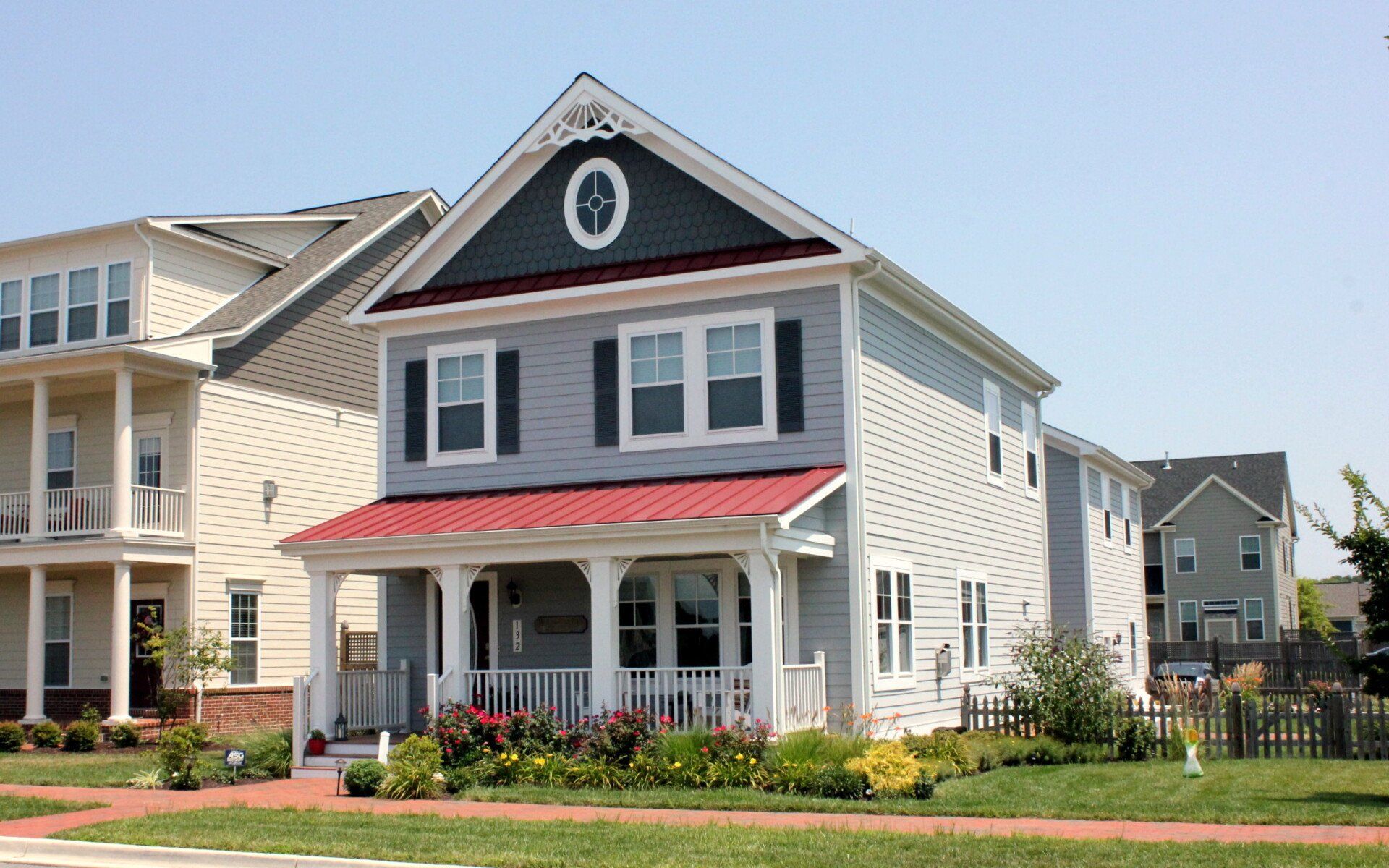 Grey two story home exterior | Chantham Classic | Covell Communities | Chester, Maryland 21619