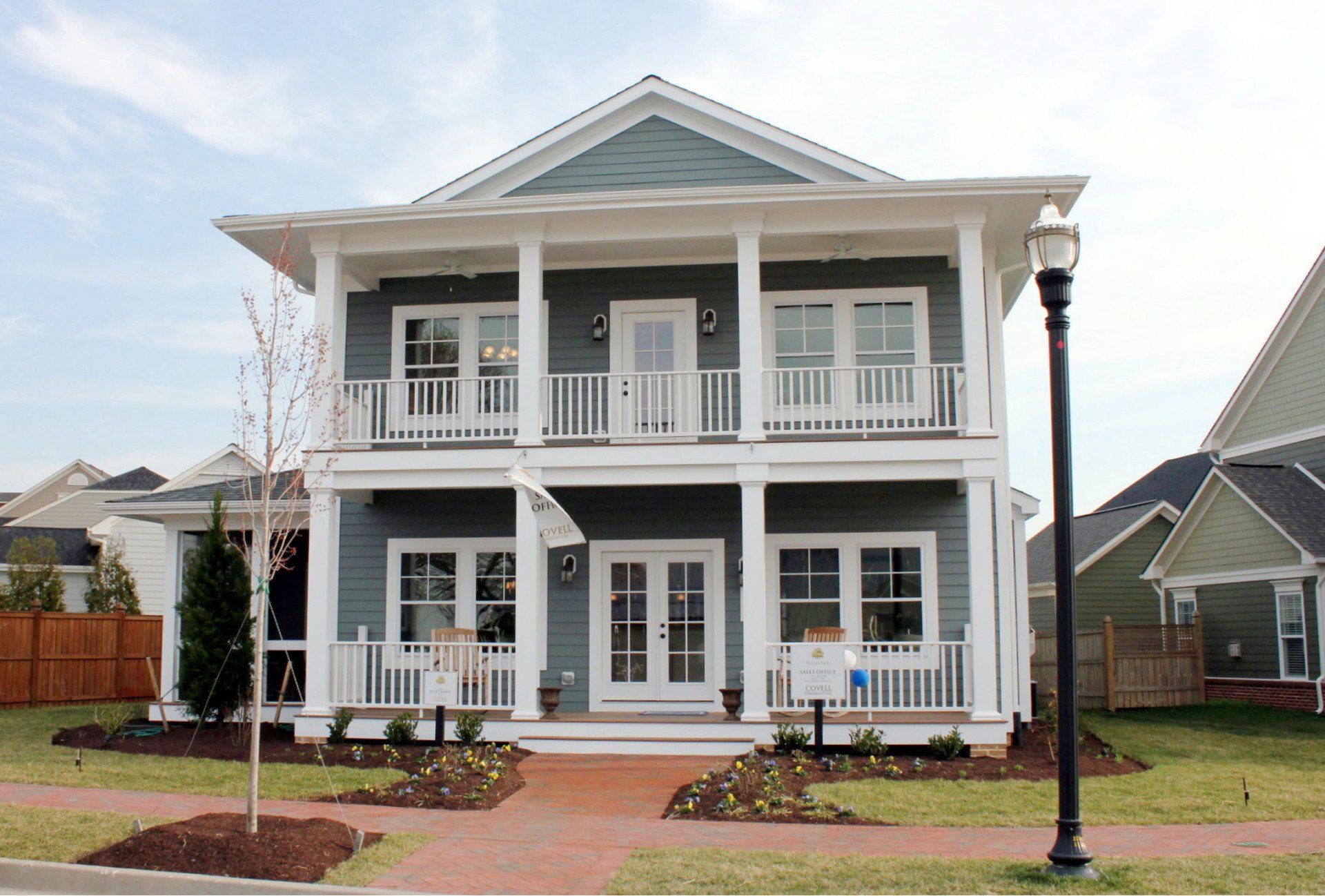 Grey two story home exterior | Kitty Hawk Legacy | Covell Communities | Chester, Maryland 21619