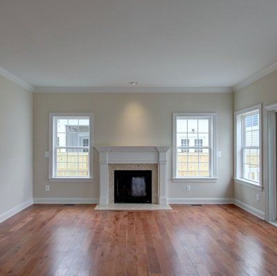 Living room with fireplace interior | Belle Haven Executive | Covell Communities | Chester, Maryland 21619