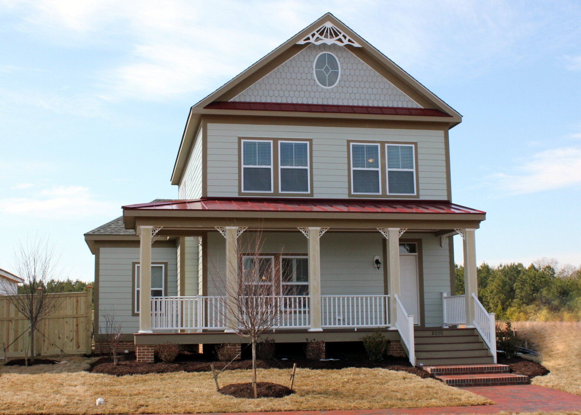 Tan two story home exterior | Chantham Legacy | Covell Communities | Chester, Maryland 21619