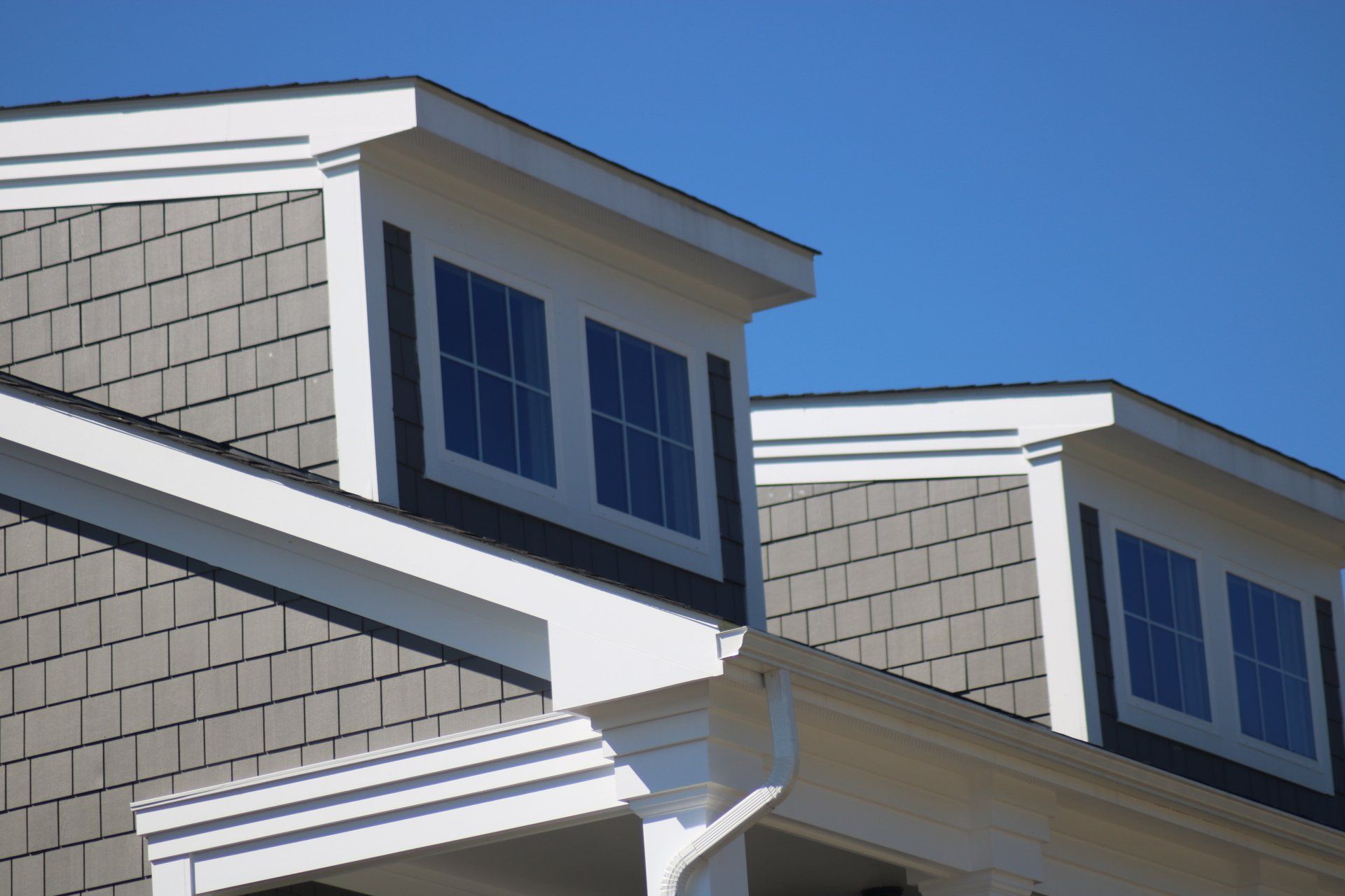 Closeup of windows on roof of home exterior | Build on Your Lot | Covell Communities | Chester, Maryland 21619