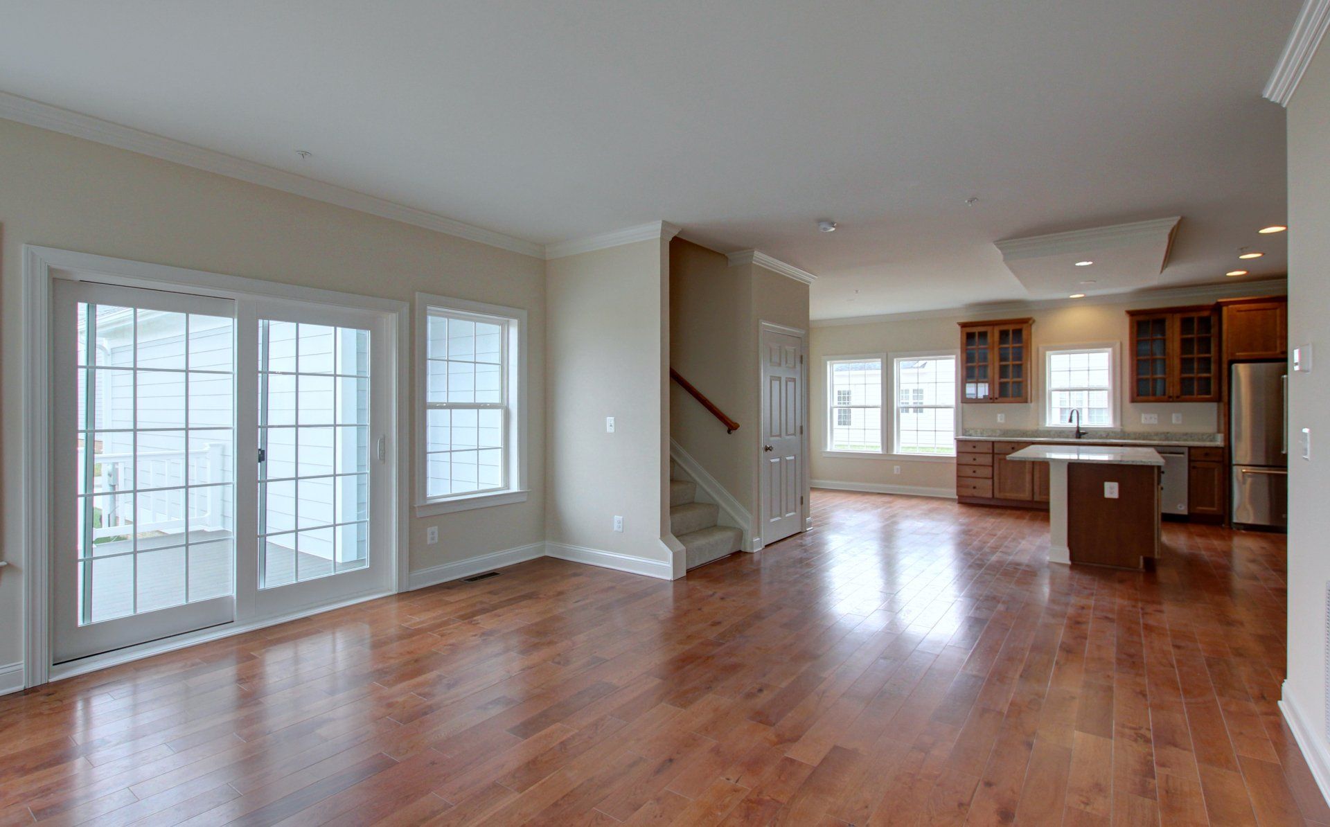 Open living and stairway | Belle Haven Executive | Covell Communities | Chester, Maryland 21619