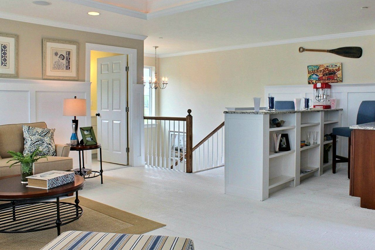 Open living area with stairs | Monterey Legacy | Covell Communities | Chester, Maryland 21619