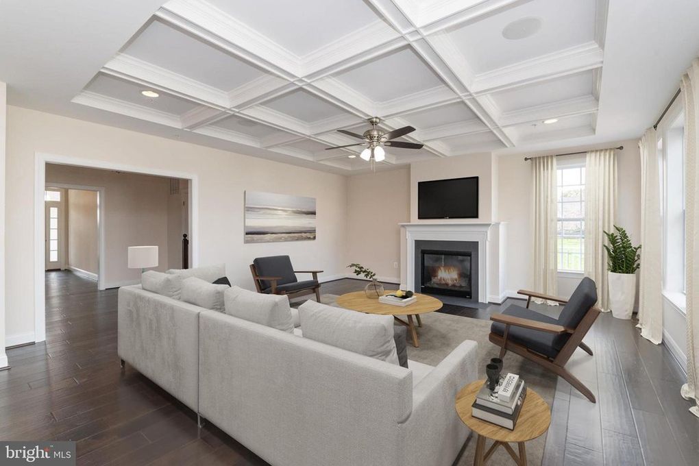 Open living area with fireplace | East Port Legacy | Covell Communities | Chester, Maryland 21619