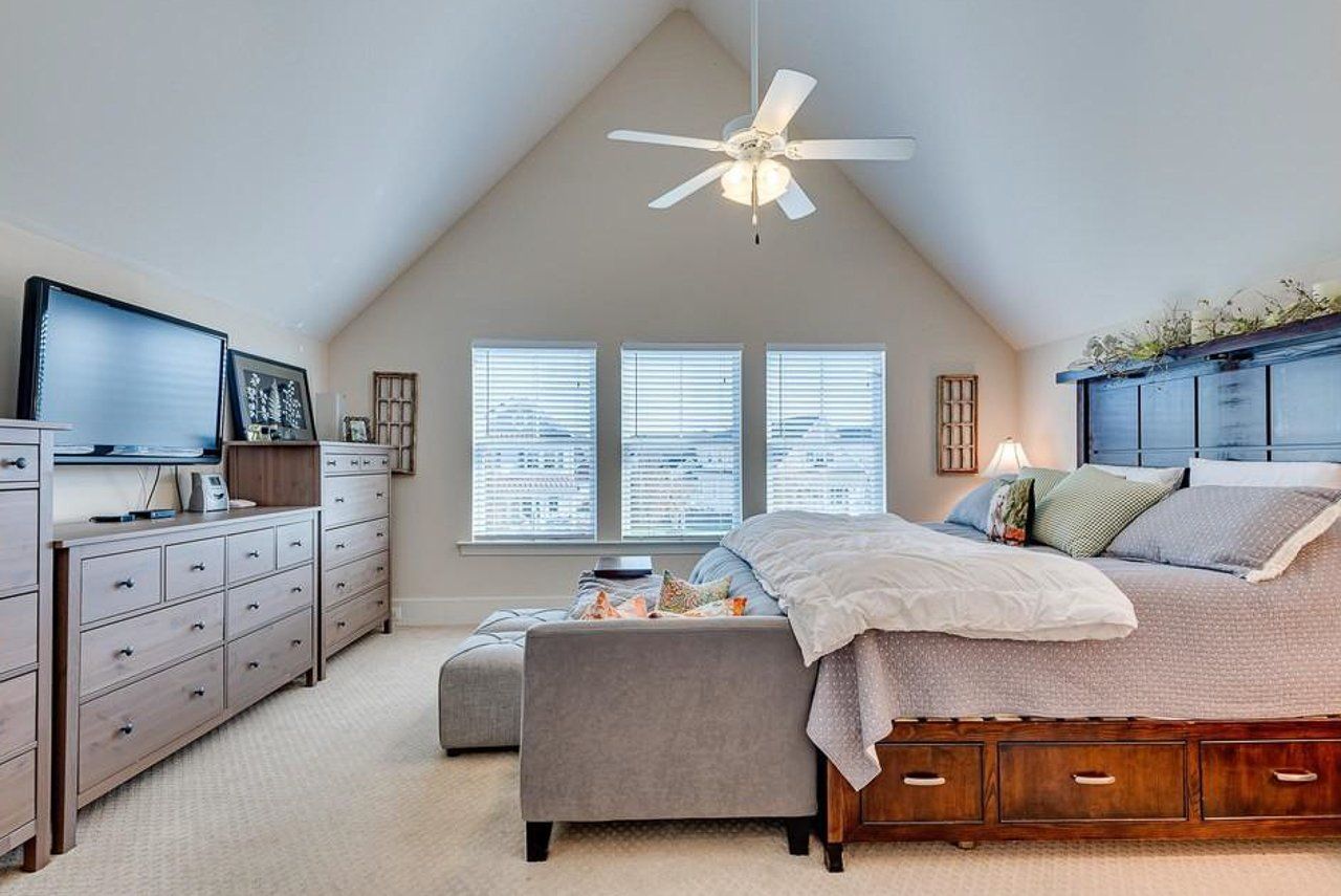 Vaulted owners suite with bed | Sawgrass Classic | Covell Communities | Chester, Maryland 21619