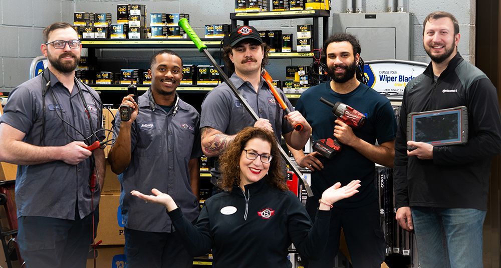 Randolph Automotive Servicenter - Team Photo in the Garage