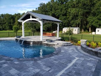 Paver Beside Pool — Jacksonville FL — Paver Protections LLC Paver Beside Pool — Jacksonville FL — Paver Protections LLC
