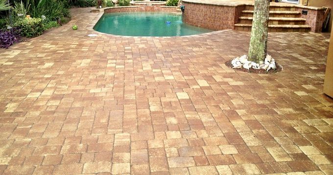 Beautiful Paver In Pool Area — Jacksonville FL — Paver Protections LLC Beautiful Paver In Pool Area — Jacksonville FL — Paver Protections LLC