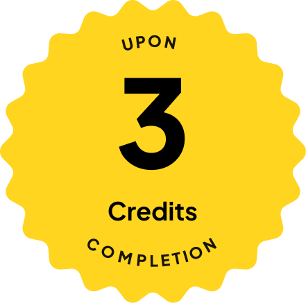 Badge: 4 Credits Upon Completion