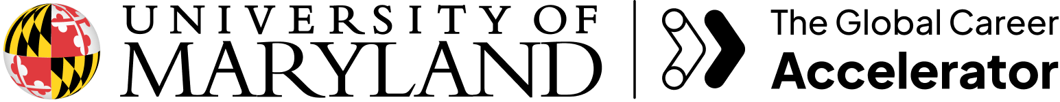 home University of Maryland and The Global Career Accelerator logos