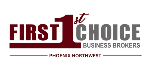 A logo for first choice business brokers in phoenix northwest.
