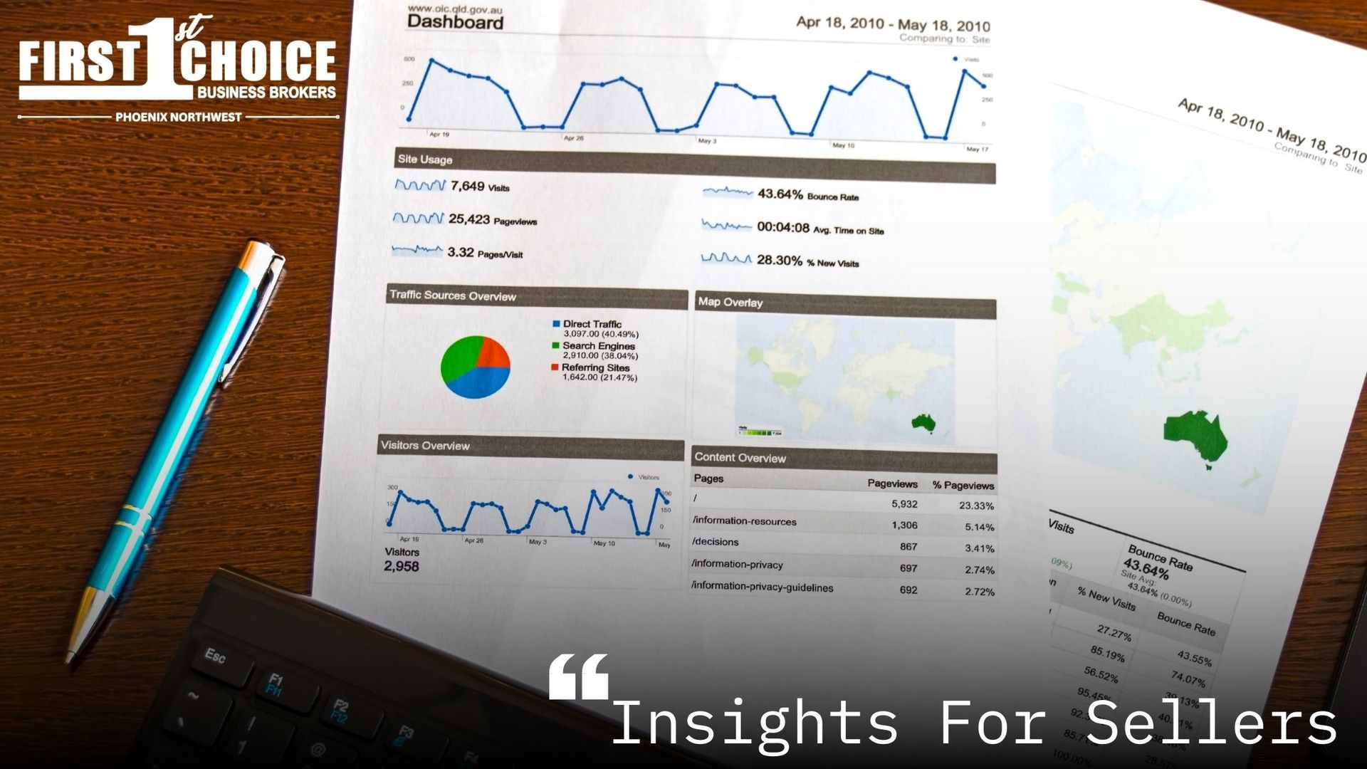 Insights for sellers is written on a piece of paper